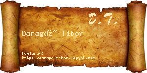 Daragó Tibor névjegykártya